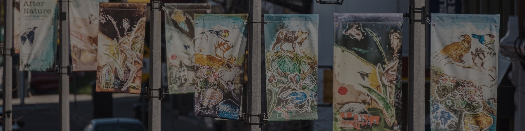 Art hanging on a wall